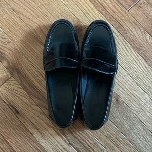 Black loafers